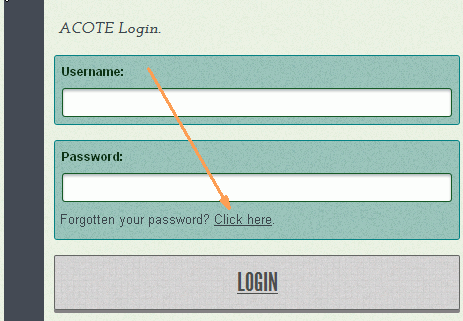 Forgetten password link on login page acote_login_clickhere.gif