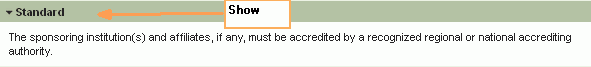 Show/hide section in show state Show/hide section in show state