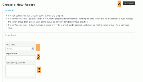 New report page